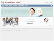 Tablet Screenshot of lifeandcareer.eu